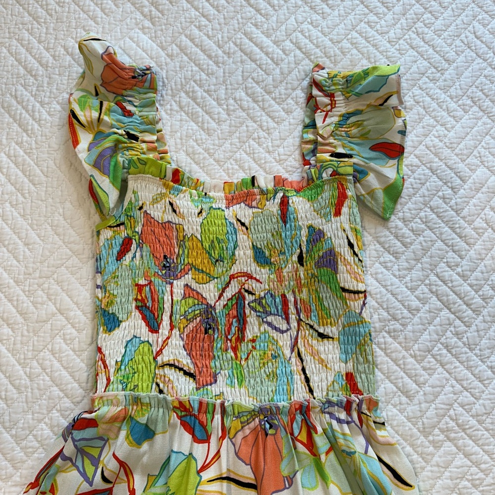 Karlie Orange Red Maxi Sundress - Picture 3 of 11
